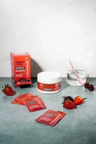 Buy NoordCode Performance Electrolytes Strawberry Cherry Single Servings at LiveHelfi