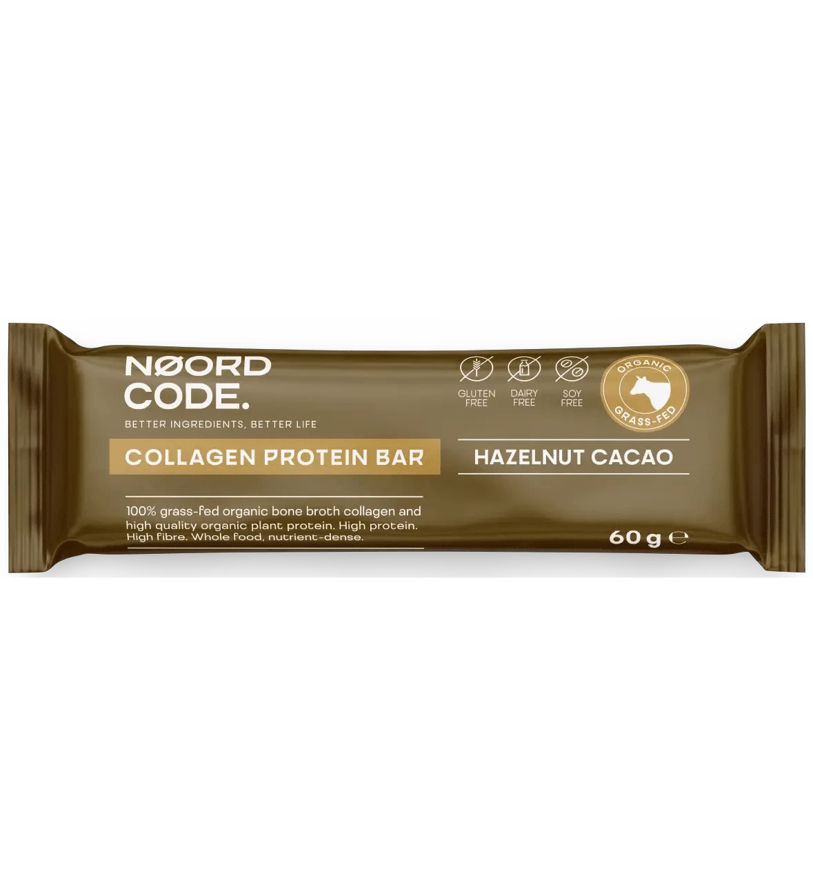 Buy NoordCode Organic Collagen Protein Bar - Hazelnut Cacao at LiveHelfi