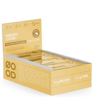Buy NoordCode Organic Collagen Protein Bar - Vanilla Cashew 12 Bars at LiveHelfi