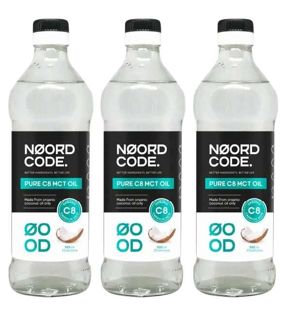 Buy NoordCode Organic Pure C8 MCT Oil 3-pack at LiveHelfi