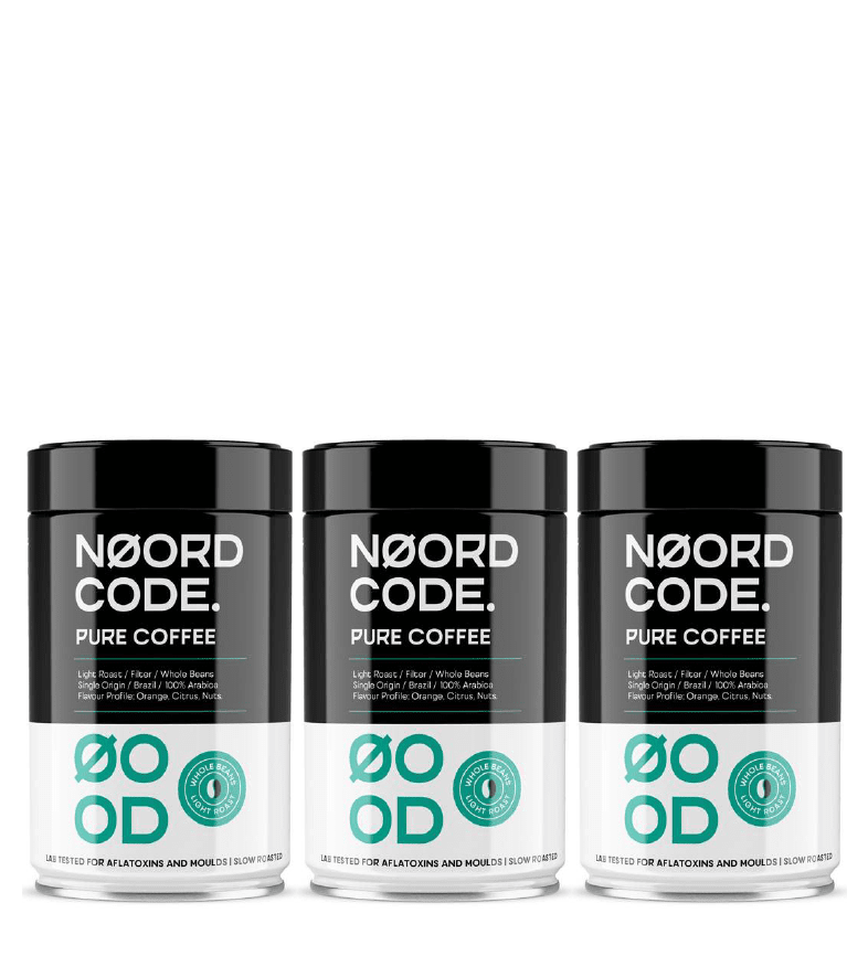 Buy NoordCode Pure Coffee 3-pack (3 x 250 grams) Light Roast Beans at LiveHelfi
