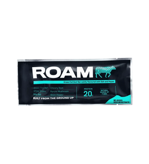 Buy ROAM Food Grass-Fed Beef Bar - Salt, Pepper & Porcini at LiveHelfi